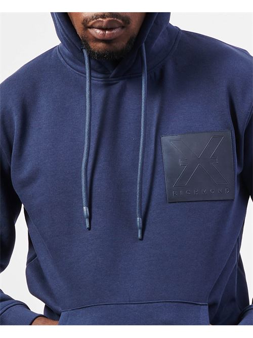 Sweat homme Richmond X avec poche kangourou RICHMOND X | UMA24022FEDRESS BLUE